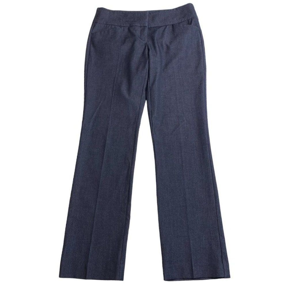 New York & Company Blue Stretch Straight Leg Pant sz 6 - Picture 6 of 8